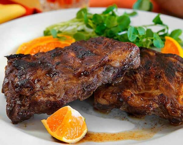 Costillar a la naranja
