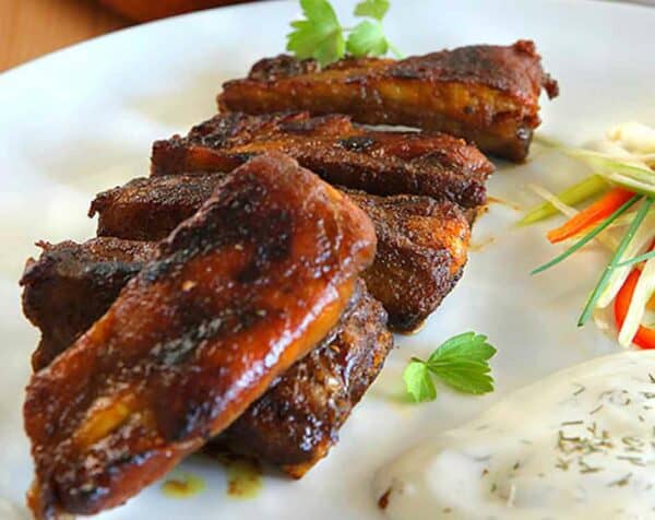 Costillitas con salsa de yogurt