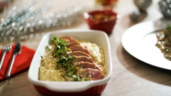 Filete de cerdo con puré