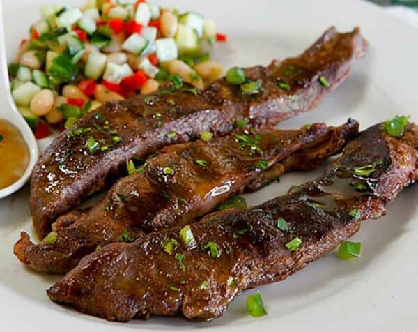Entrañas con chimichurri