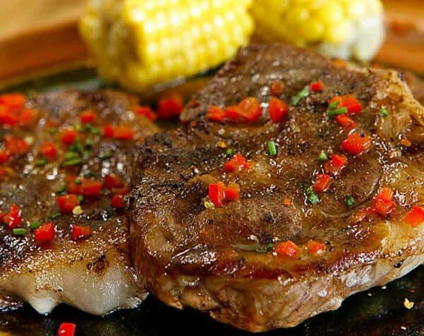 Lomo vetado marinado en piri piri